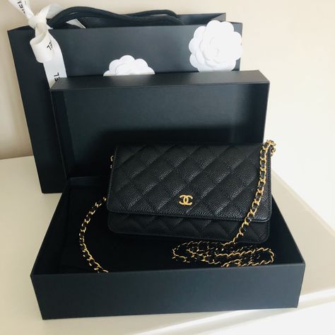 Woc Chanel, Wallet On Chain Chanel, Chanel Wallet On Chain Outfit, Chanel Wallet On Chain, Chanel Wallet On Chain Caviar, Chanel Woc Outfit, Chanel Woc Caviar, Chanel Cross Body Bag, Chanel Chain Wallet