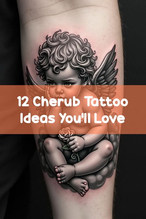 Did you know that cherub tattoos aren't just adorable but can also symbolize love and protection? Discover 12 stunning designs that blend angelic vibes with bold artistry. Whether you're after a classic angel tattoo or a unique heavenly ink idea, these breathtaking cherub tattoos will leave you inspired. Cherub Hand Tattoo, Baby Cherub Tattoo, Cherub Tattoos, Angelic Vibes, Cherub Tattoo Designs, Angels Tattoo, Taurus Constellation Tattoo, Virgo Tattoo Designs, Spiderman Tattoo