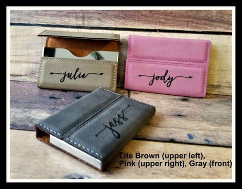 Business Card Holder, Leather,  Custom Engraved Boss Gift, Personalized Card Case Corporate Gifts Fathers Day Gift, Groomsmen Gifts, Husband Secretary Gifts, Leather Business Card Holder, Laser Engraved Leather, Business Card Cases, New Job Gift, Job Gifts, Boss Gift, Corporate Business Card, Bodo