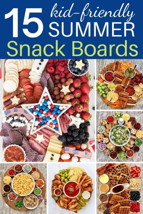 15 Summer Snack Boards the Whole Family Will Love - Raising Teens Today Summer Snack Boards For Kids, Poolside Snacks For Kids, Kids Summer Snack Ideas, Healthy Summer Snacks For Kids, Glamping Snacks, Fun Summer Snacks For Kids, Summer Snack Board, Summer Snacks For Kids, Summer Snack Ideas