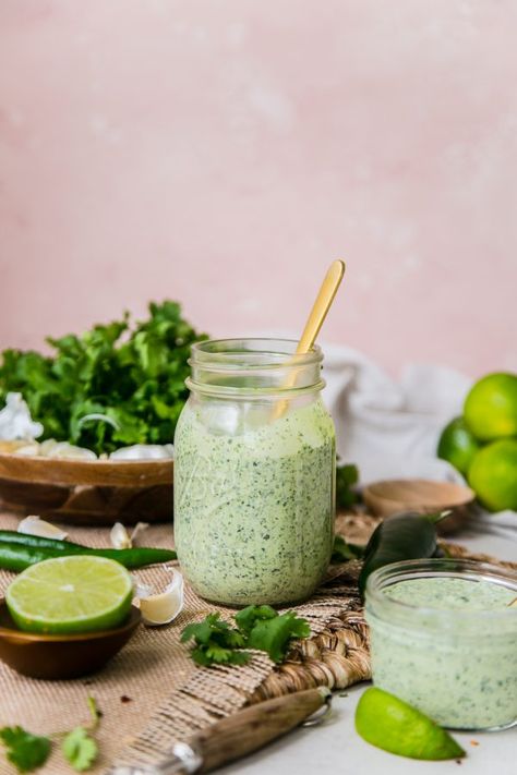 Cilantro Jalapeño Sauce – The Chutney Life Peruvian Green Sauce, Peruvian Dishes, Cafe Rio, Verde Sauce, Jalapeno Sauce, Peruvian Cuisine, Cilantro Lime Dressing, Cilantro Sauce, Taco Pizza