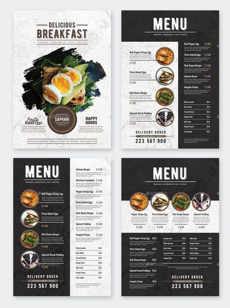 Restaurant Menu PSD Template - ksioks