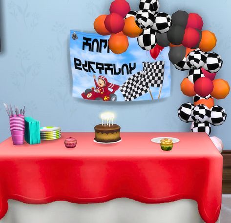 Sims 4 Birthday Party Cc Patreon, Sims 4 First Birthday Cc, Sims 4 Party Decor, Sims 4 Cc Birthday Party Decor, Sims 4 Birthday Party, Sims 4 Birthday Party Cc, Sims 4 Party Cc, Simlish Cc, Birthday Party Activities For Kids