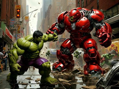 Hulk Vs Hulkbuster, The Incredible Hulk, Incredible Hulk, Superhero Art, Marvel Art, Hulk, Marvel, The Incredibles, Quick Saves