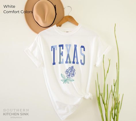 I’m feeling very Texan today ♥️💙 #texasshirt #txtee #etsyshop #vacationshirt #lonestarstate #texas #yeehaw #texasyall #texasgirl Texas Shirts, Texas Girl, Yee Haw, Lone Star State, Vacation Shirts, Texas, Etsy Shop, Quick Saves