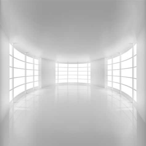 White Room Background, Circular Room, Empty Rooms Interior, Floor Plan Symbols, Infinity Room, White Aesthetics, White Studio Background, Metal Room, Black Rooms