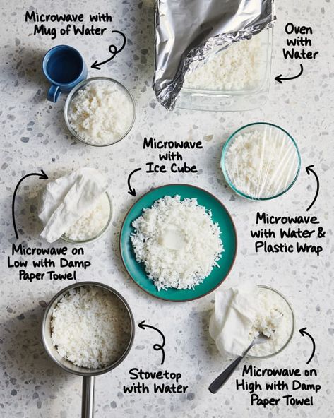 Best Way To Reheat Rice, Freezing Rice, Reheat Rice, Freezing Cooked Rice, How To Reheat Rice, Cilantro Rice, Steamed White Rice, Leftover Rice, Sushi Rice