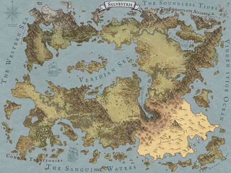 Fantasy City Map, Fantasy Map Making, Dnd World Map, Fantasy World Map, Writing Fantasy, Fantasy Maps, Rpg Map, Dungeon Maps, D D Maps