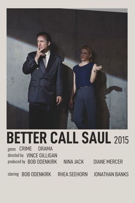 Better Call Saul Polaroid Poster, Better Call Saul Minimalist Poster, Better Call Saul Aesthetic, Saul And Kim, Walter White And Jesse Pinkman, Minimalistic Polaroid Poster, Patrick Fabian, Kim Wexler, Rhea Seehorn