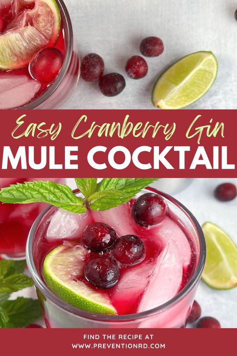 Sip on a vibrant Cranberry Gin Moscow Mule, where earthy gin meets tangy cranberry and zesty lime. Topped off with spicy ginger beer, it's the perfect cocktail to brighten your holidays. Cheers to festive flavors! Gin Moscow Mule, Gin Mule Recipe, Ginger Ale Cocktail, Berry Water, Ginger Beer Cocktail, Classic Gin Cocktails, Mint Cocktails, Wine Spritzer, Mule Cocktail