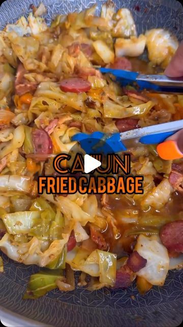 Jamie Mcdonald on Instagram: "Cajun fried cabbage #CabbageRecipe #SausageRecipe #Cabbage #CookingVideo" Cabbage And Smoked Sausage, Fried Cabbage Recipes, Southern Cooking Recipes, Cajun Creole Recipes, Cabbage Casserole, Fried Cabbage, Creole Recipes, Best Comfort Food, Cabbage Rolls