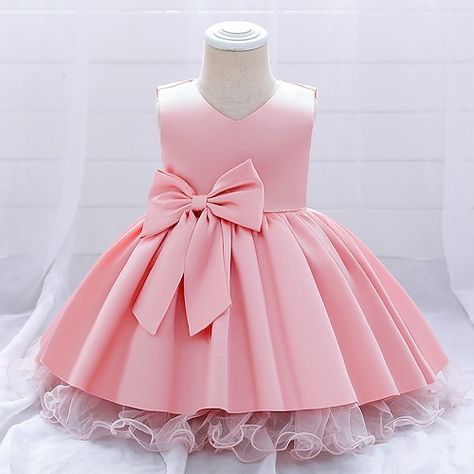 Girls Ball Gown Dresses, Girls Baptism Dress, Sweet Dresses, Toddler Christmas Dress, 1st Birthday Dresses, Girls Ball Gown, Satin Flower Girl Dress, Toddler Party Dress, Girls Dress Outfits