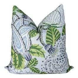 Wheaton Whaley Collection - For Sale | Chairish Pillow Covers Blue And Green, Chinoiserie Pillow Cover, Blue Pillow Covers, Kitchen Fabric, Floral Print Design, Matching Paint Colors, 20x20 Pillow Covers, Floral Pillow Cover, Floral Pillow