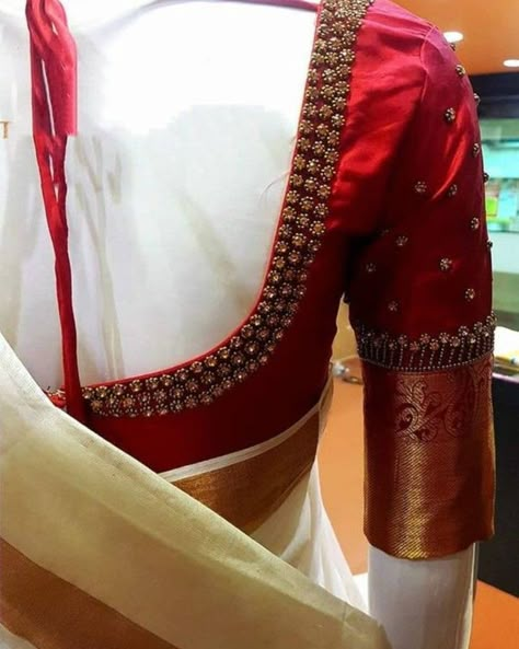 Silk Saree Blouse Designs Patterns, Neckline Embroidery, Pattu Saree Blouse Designs, Traditional Blouse Designs, Wedding Saree Blouse Designs, Wedding Saree Blouse, Cutwork Blouse Designs, Wedding Blouse Designs, Blouse Design Images