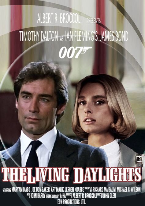 The Living Daylights #thelivingdaylights #jamesbondfanart The Living Daylights Poster, Joe Don Baker, The Living Daylights, Living Daylights, John Barry, Timothy Dalton, Theme Song, James Bond, Dancer