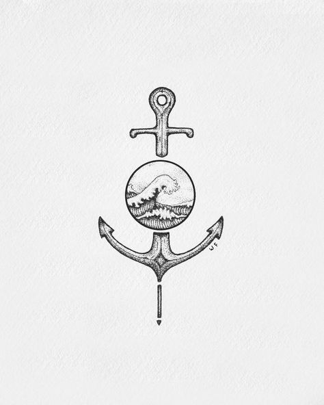 Nautical Compass And Anchor Tattoo, Naval Compass Tattoo, Wave Anchor Tattoo, Sailing Tattoo Men, Cruise Ship Tattoo Ideas, Small Nautical Tattoo, Navy Tattoos For Men, Cruise Tattoo, Tatuagem Percy Jackson