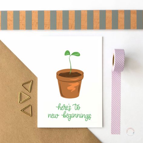 Wow picks! Here's To New Beginnings Card Friendship Support Card Graduation Card Divorce Card Off To College Card Starting Over New Start New Job Card at €4.10 Choose your wows. 🐕 #DivorceCard #StartingOver #SupportCard #NewBeginnings #NewBeginningsCard #StaringOverCard #GraduationCard #FriendshipSupport #GoodLuckCard #OffToCollegeCard New Job Card Ideas, New Job Cards, New Job Cards Handmade, Farewell Card, Divorce Cards, File Decoration Ideas, Job Cards, Cheers Card, New Job Card