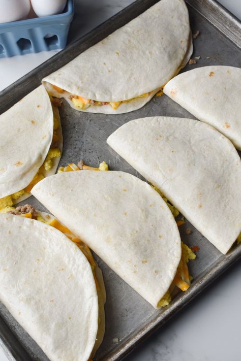 One Sheet Pan Breakfast, Oven Quesadillas Sheet Pan, Egg Sheet Pan, Sheet Pan Eggs, Sheet Pan Breakfast, Diy Oven, Cheesy Quesadilla, Dance Around The Kitchen, Breakfast Quesadillas