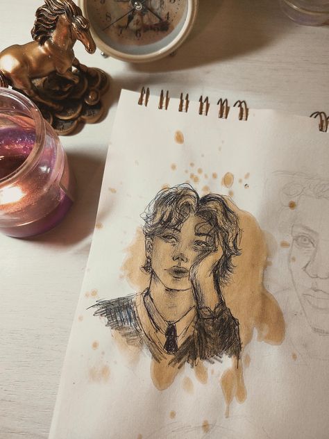 Spill Art Drawing Ideas Check more at https://metaclus.com/spill-art-drawing-ideas/ Spill Art Drawing, Coffee Spill Art, Spill Art, Art Drawing Ideas, Body Shape Sketch, Spilled Coffee, Watercolor Sketching And Journaling, Beautiful Nature Wallpaper, Color Pencil Drawing