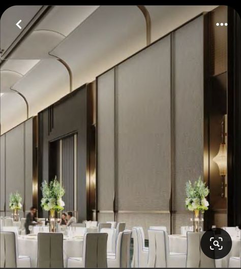 Grand Ballroom Design, Prefunction Hall Design, Banquet Room Design, Ballroom Design Interior Hotel, Banquet Wall Designs, Ballroom Interior Design Modern, Ballroom Design Interior, Ballroom Ceiling Design, Prefunction Hall