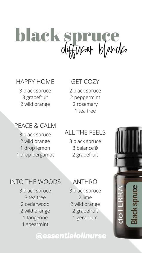 Black Spruce Diffuser Blends, Diy Oil Diffuser, Spruce Essential Oil, Doterra Blends, Doterra Diffuser, Black Spruce, Doterra Diffuser Blends, Doterra Essential Oils Recipes, Essential Oil Diffuser Blends Recipes