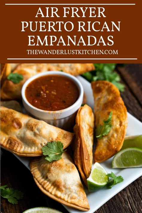 Empanadillas Puerto Rico, Puerto Rican Empanadas Recipe, Empanada Dough Recipe, Puerto Rican Beans, Puerto Rican Chicken, Puerto Rico Recipes, Beef Empanadas Recipe, Empanada Dough, Puerto Rican Foods