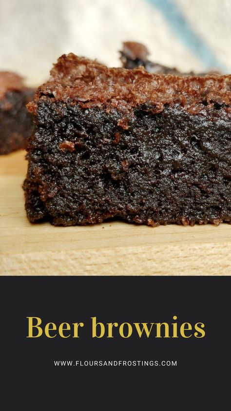 Beer Brownies Recipes, Beer Chocolate Cake, Dark Beer Recipes, Recipes With Beer In Them, Beer Desserts, Chocolate Beer Cake, Beer Brownies, Beer Dessert, Guinness Recipes