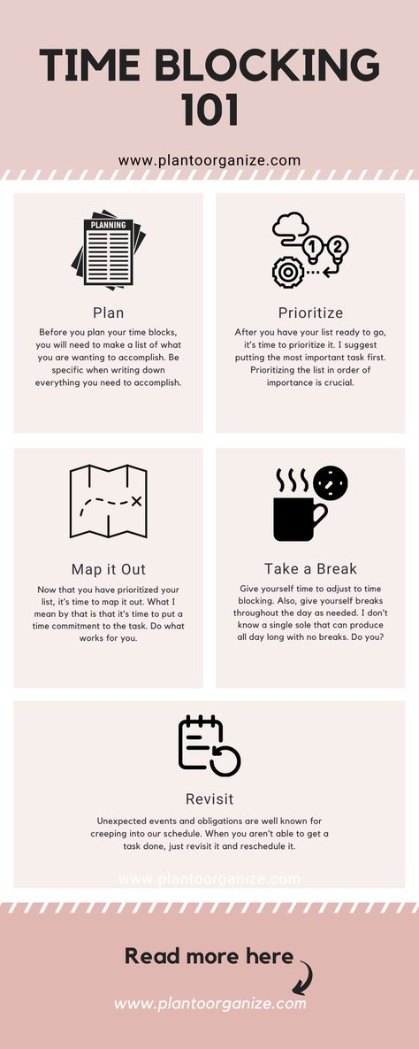 Do you feel like your tasks are not being prioritized in a way that they can be completed? Are you making to-do lists and your tasks still aren’t done? There is a solution for you! Get ready to learn all about time blocking and what it can do to dramatically improve your plan for the day. Time blocking is a time management technique that helps you schedule and organize your day into specific time slots for specific tasks. How To Manage A Busy Schedule, How To Plan Your Day Time Management, How To Time Block Your Day, Time Blocking Aesthetic, How To Organize Your Day, Study Schedule Ideas Time Management, Time Management Aesthetic, Time Management Template, Time Blocking Template