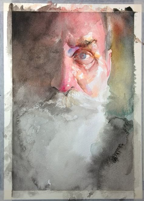 Nick Runge, Watercolor Face, Environment Painting, Figurative Kunst, Watercolor Portrait Painting, Portraiture Painting, Still Life Drawing, Portrait Sketches, Sketchbook Inspiration