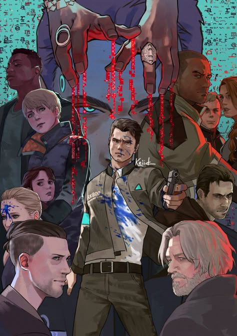 Detroit Art, Detroit: Become Human, Quantic Dream, Bryan Dechart, Detroit Become Human Connor, Becoming Human, Detroit Being Human, English Memes, Animatronic Fnaf