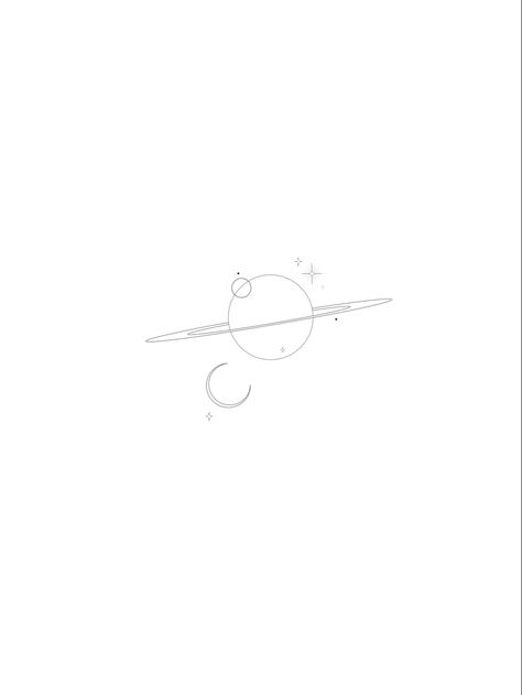 Universe Line Tattoo, Univers Tattoo Galaxies, Fine Line Saturn Tattoo, Space Fine Line Tattoo, Minimalist Space Tattoo, Nasa Tattoo, Moon And Saturn Tattoo, Planet Tattoo, Atom Tattoo