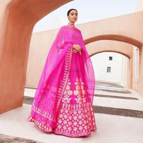 Anita Dongre's Latest Collection 'Summer in Santorini'  #bride #indianbride #shaadisaga #allthingsbridal  #bridaloutfit  #lehenga  #saree  #celebrityoutfit #designeroutfit #indianwedding #designersaree #anitadongre Anita Dongre Lehenga, Bridal Lehenga Designs, Anita Dongre, Indian Salwar Kameez, Pink Lehenga, Indian Bridal Dress, Dress Indian Style, Indian Wedding Outfits, Lehenga Designs