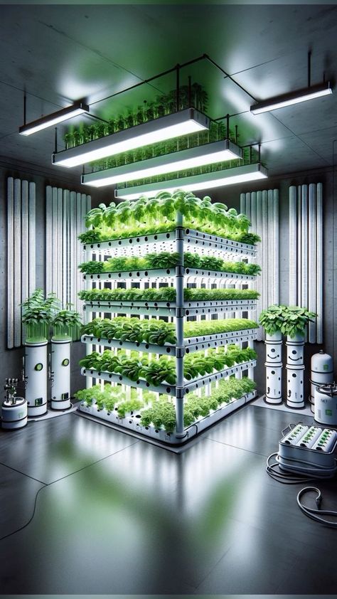 Indoor Vertical Farming, Plants Without Soil, Futuristic Garden, Vertical Hydroponics, Indoor Hydroponic Gardening, Hydroponics Gardening, Hydroponic Gardening System, Homegrown Vegetables, Healthy Greens