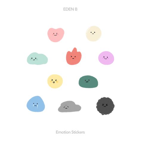 Cute Emotion Stickers, Emotional Stickers, Good Notes Stickers Png, Emotions Stickers, Emotion Stickers, Kids Graphic Design, Emotions Posters, Simple Character, Stickers Png