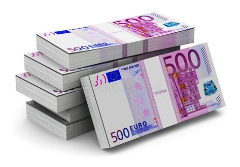 Stacks of 500 Euro banknotes stock illustration Euro Banknotes, 500 Euro, Financial Motivation, Currency Note, Money Cant Buy Happiness, Fake Money, Money Images, Money Stacks, Gold Money