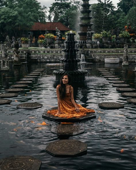 Bali Portrait Photography, Bali Photography Photo Ideas, Bali Photo Ideas Instagram, Sideman Bali, Bali Poses, Mount Agung, Rainforest Shower, Bali Trip, Rice Paddy