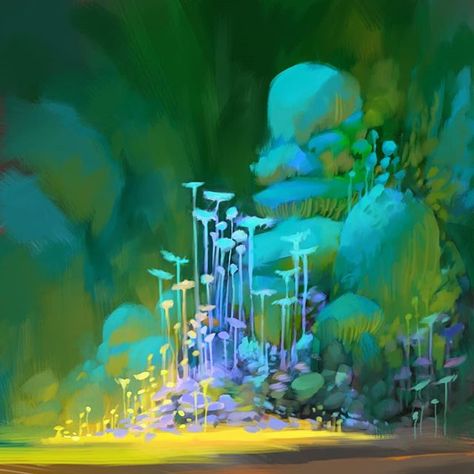 Concept Art Disney, Concept Art Landscape, The Garden Of Words, Fantasy Art Landscapes, Visual Development, 판타지 아트, Environment Concept Art, Environmental Art, Pencil Art