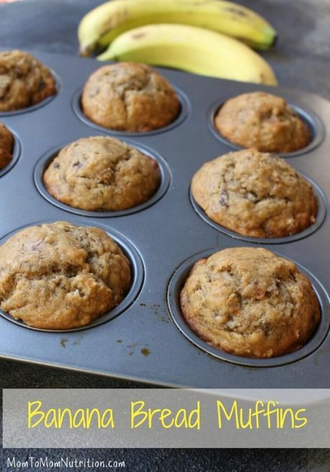 Banana Bread Muffins Easy, Simple Banana Bread, Banana Muffin Recipe, Banana Bread Muffins, Bread Muffins, Easy Banana Bread Recipe, Best Banana Bread, Banana Nut Bread, Snacks Für Party