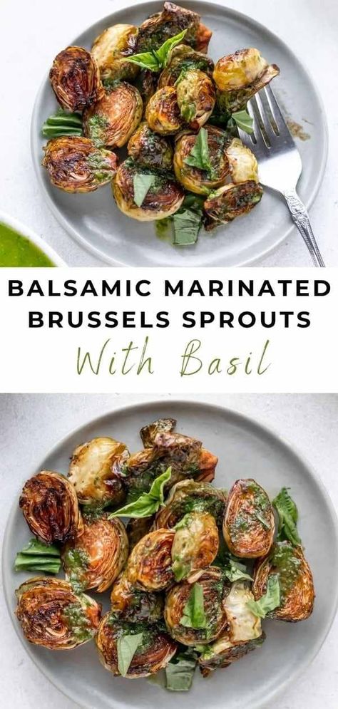 Balsamic Marinated Brussel Sprouts, Marinade For Brussel Sprouts, Brussels Sprout Marinade, Brussel Sprout Marinade, Marinated Brussel Sprouts Overnight, Marinated Brussel Sprouts, Balsamic Brussel Sprouts, Balsamic Marinade, Yummy Fall Recipes