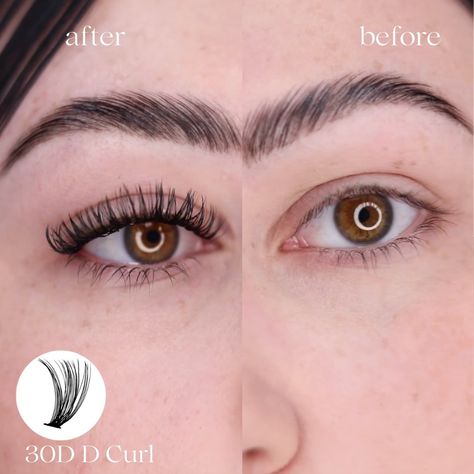 30D Mega Volume DIY lashes before and after 💕 What a transformation! @mollyj_mua ㅤ 💕 Available in C or D Curl, 9-16mm lengths ⏰ Each set lasts up to 10-14 days 🌿 Waterproof, vegan & cruelty-free 🫶🏻 Hypoallergenic (made for sensitive eyes) ✅ Easy, 4 step application ��🏆 Made from the same high-quality PBT silk that professional salons use ㅤ #onevsalon #onevsalonlashes #lashesoftiktok #diylashathome #quicklashes #tiktokmademebuyit #beauty #diylashes #diylashextensions #makeup #grwm #fyp #amazon #... Home Easy Diy, Diy Lashes, Lash Clusters, Cluster Lashes, Lash Growth, Diy Lash Extensions, C Curl, Wispy Lashes, Sensitive Eyes