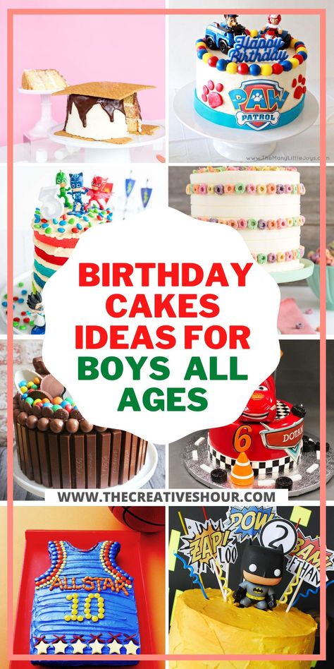 Birthdays are not complete without a great cake. And with baking becoming so popular, you can now make your little boy’s dream cake right at home. So why not make this day a little sweeter with ideas for birthday cakes for boys that they would appreciate, admire and more than anything; loves to eat. Click here for more delicious birthday cakes for boys 1st birthdays, 2nd, & 4th birthday, birthday cakes for kids boys, birthday cakes for 10-year-old boys, birthday cakes for teenage boys. 10year Birthday Cake, Cakes For 4 Year Boy, Birthday Cake 10 Boy, Cake For 13th Birthday Boy, 9th Birthday Cakes For Boys, Boys 6th Birthday Cake, Cake For 10 Year Boy, Unique Birthday Cakes For Kids Boys, Boys 10th Birthday Cake