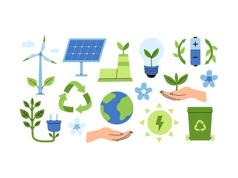 Green energy by Tanya Bosyk on Dribbble Green Energy Illustration, Green Energy Design, Energy Illustration, Green Power, Mural Design, Green Energy, Global Community, Creative Professional, Sustainability