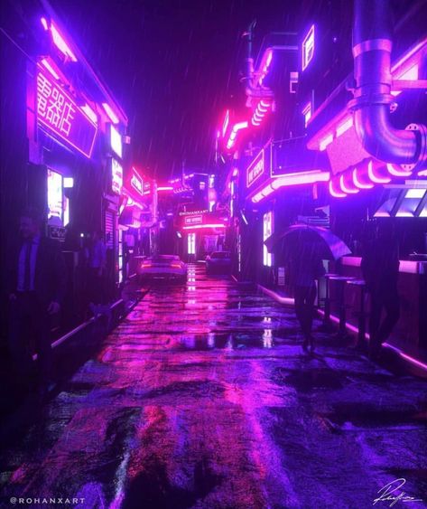 Purple Apocalypse Aesthetic, Neon Cyberpunk, Neon Photography, Vaporwave Art, Cyberpunk Aesthetic, Cyberpunk City, Vaporwave Aesthetic, Neon Aesthetic, Japanese Aesthetic