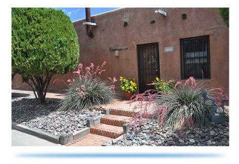 Desert Blooms El Paso El Paso Landscaping Ideas, Desert Rose Plant Landscaping, High Desert Gardening, Zia Tile Desert Bloom, Water Saving Tips, Chihuahuan Desert Plants, Organic Mulch, Sustainable Garden, Small Space Gardening