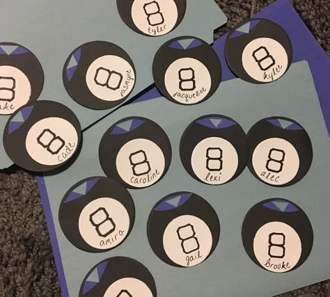 magic eight ball ra door decs for your residents 🎱🔮 Ra Door Tags Cricut, Cute Ra Door Decs, Door Tags Ra, Door Decks Ra Ideas, Maya Harris, Door Decs Ra, Magic Eight Ball, Ra Door Tags, Door Decorations College