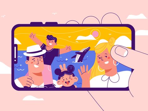 Selfie Illustration, Motion Illustration, Animation Illustration, 2d Motion Graphics, Motion Graphic, Motion Design Video, Motion Graphics Inspiration, Motion Graphics Design, Motion Graphics Animation