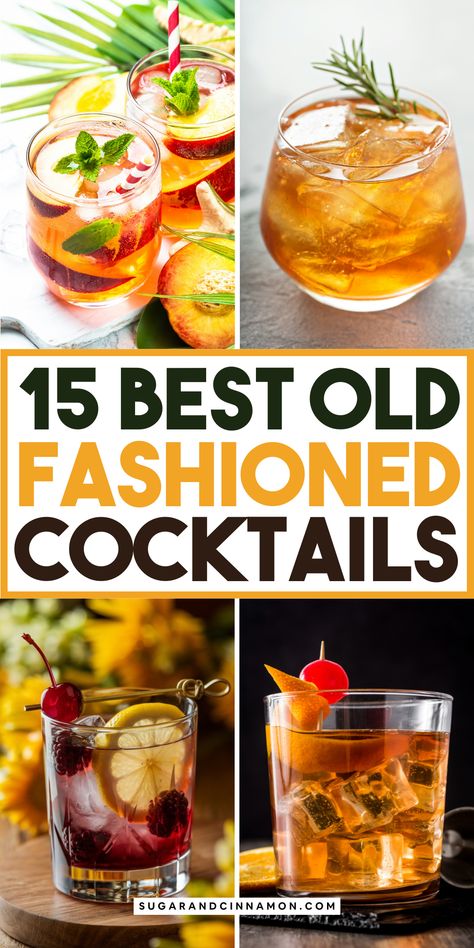 Looking for the best Old Fashioned cocktail ideas? 🥃🍊 From classic recipes to new variations, these drinks will elevate your cocktail game. Perfect for whiskey lovers, these ideas will make your next gathering unforgettable. Don’t forget to save this pin for cocktail inspiration! 📌💖 Old Fashion Drink Recipe, Best Old Fashioned Recipe, Whiskey Cocktails Easy, Bourbon Drinks Recipes, Whiskey Drinks Recipes, Brandy Old Fashioned, Whiskey Old Fashioned, Old Fashion Cocktail Recipe, Cocktail Recipes Whiskey