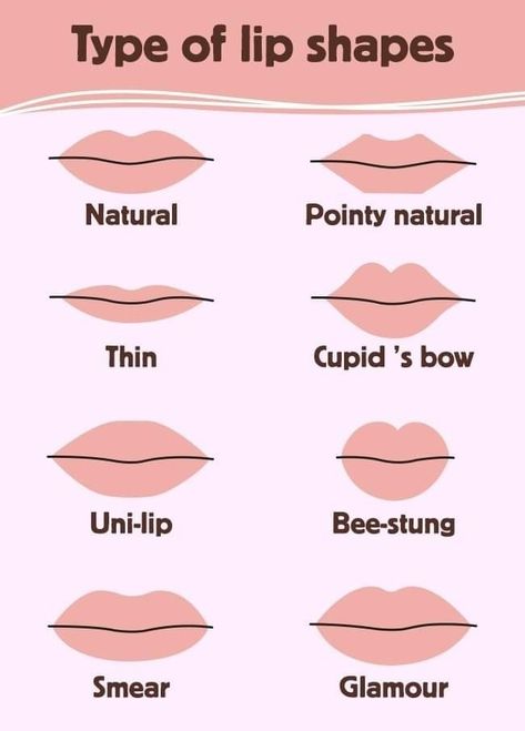 Lip Sizes Chart, Full Natural Lips, Different Kinds Of Lips, Types Of Lips Shape, Lips Type, Types Of Lips, Tiktok Images, Description Ideas, Thick Lips