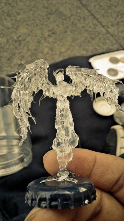 disable angel(? hot glue sculpture Glue Sculpture, Hot Glue Art, Glue Art, 3d Pen, Diy Templates, Craft Night, Molding Clay, Glue Crafts, Cute Crafts