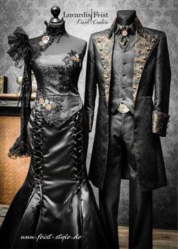 Unusual Wedding Dresses, Steampunk Couture, Gothic Wedding Dress, Style Steampunk, Goth Wedding, Dark Wedding, Steampunk Wedding, Steampunk Clothing, Gothic Wedding